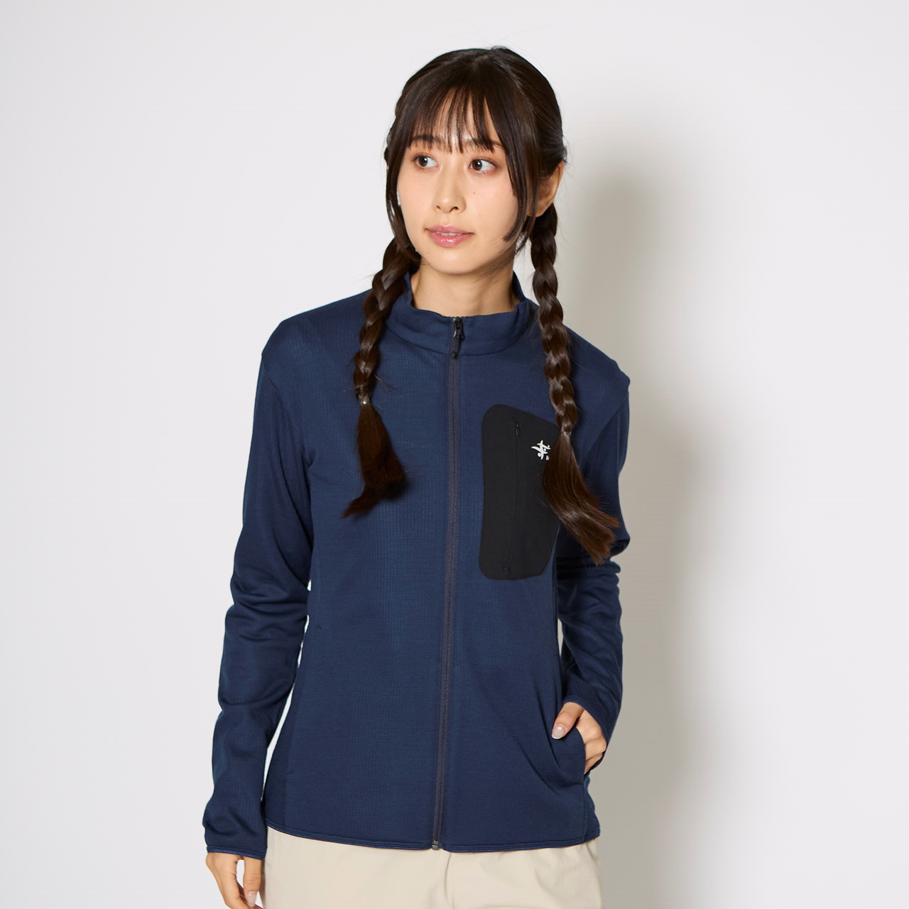 マイクログリッドウールフルジップ (Unisex) | Foxfire ブランド公式