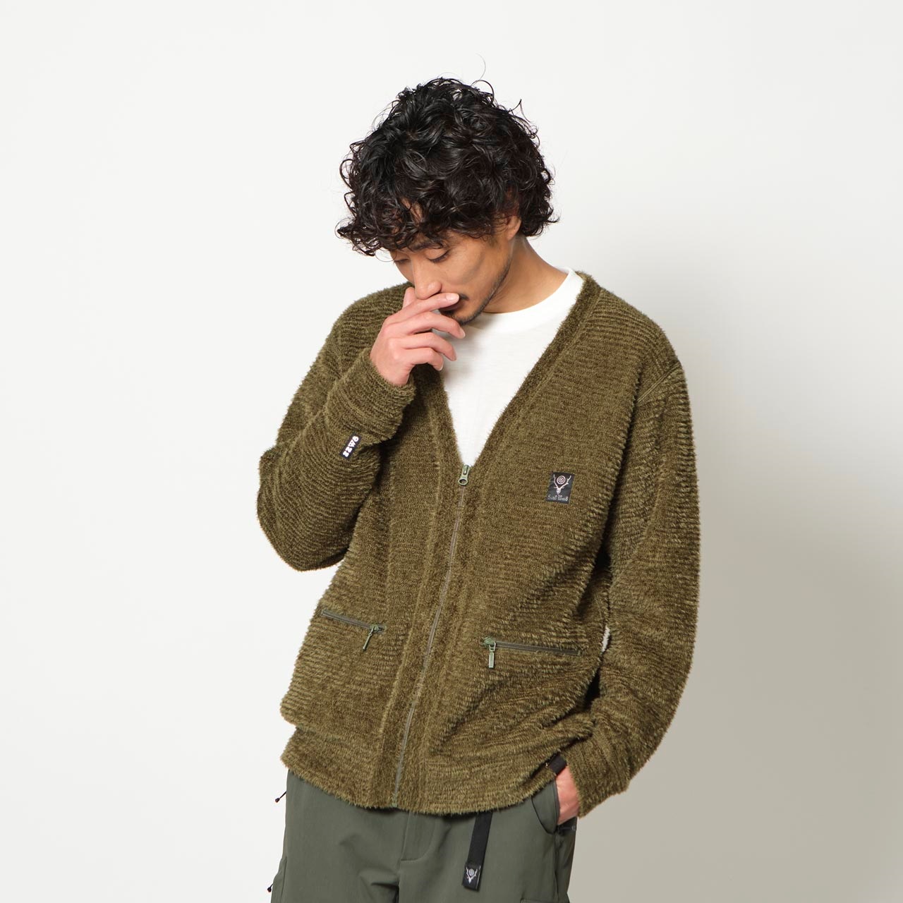 South2 West8 × Foxfire オクタヘリックスニットカーディ | Foxfire
