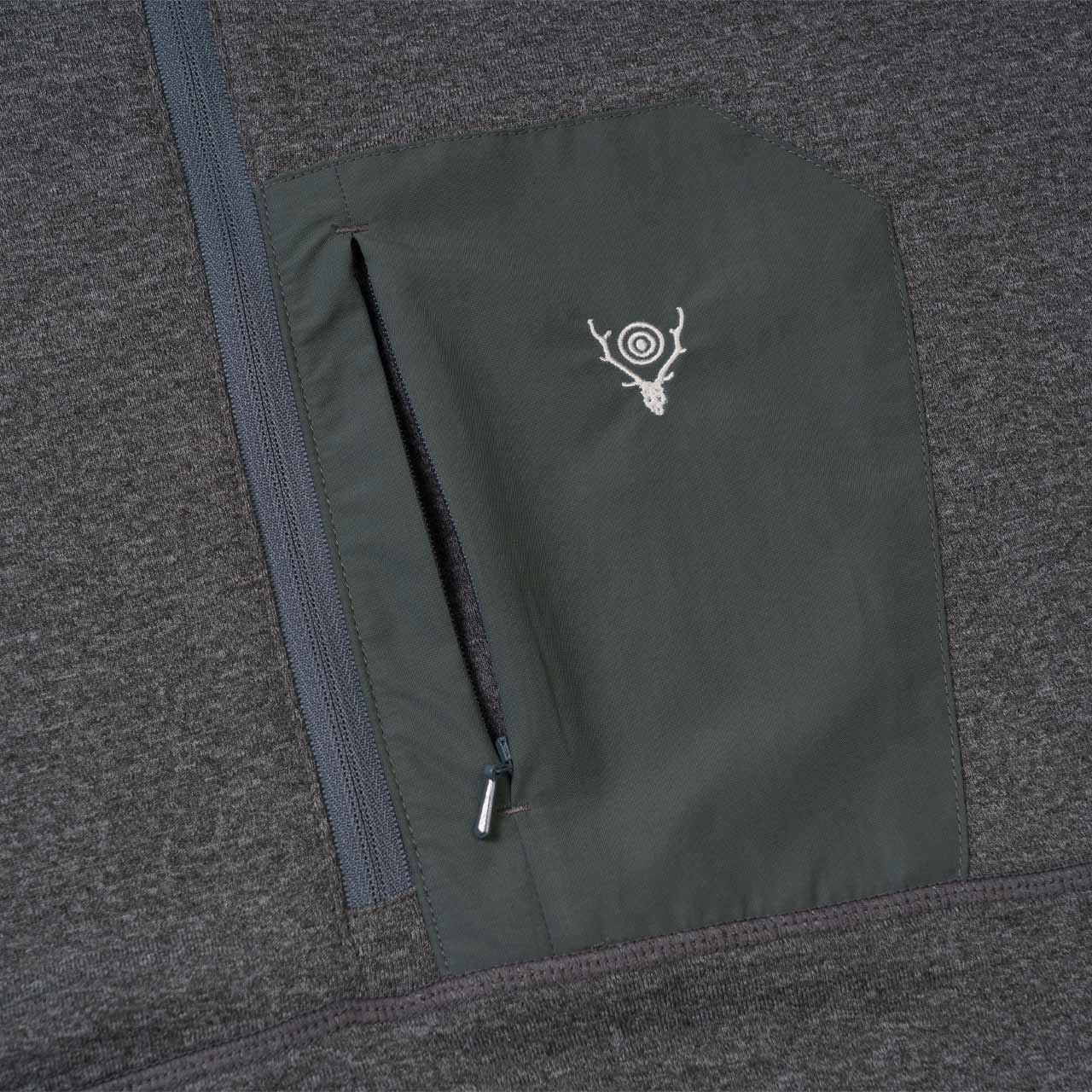 South2 West8 × Foxfireグリッドウールハーフジップ | Foxfire