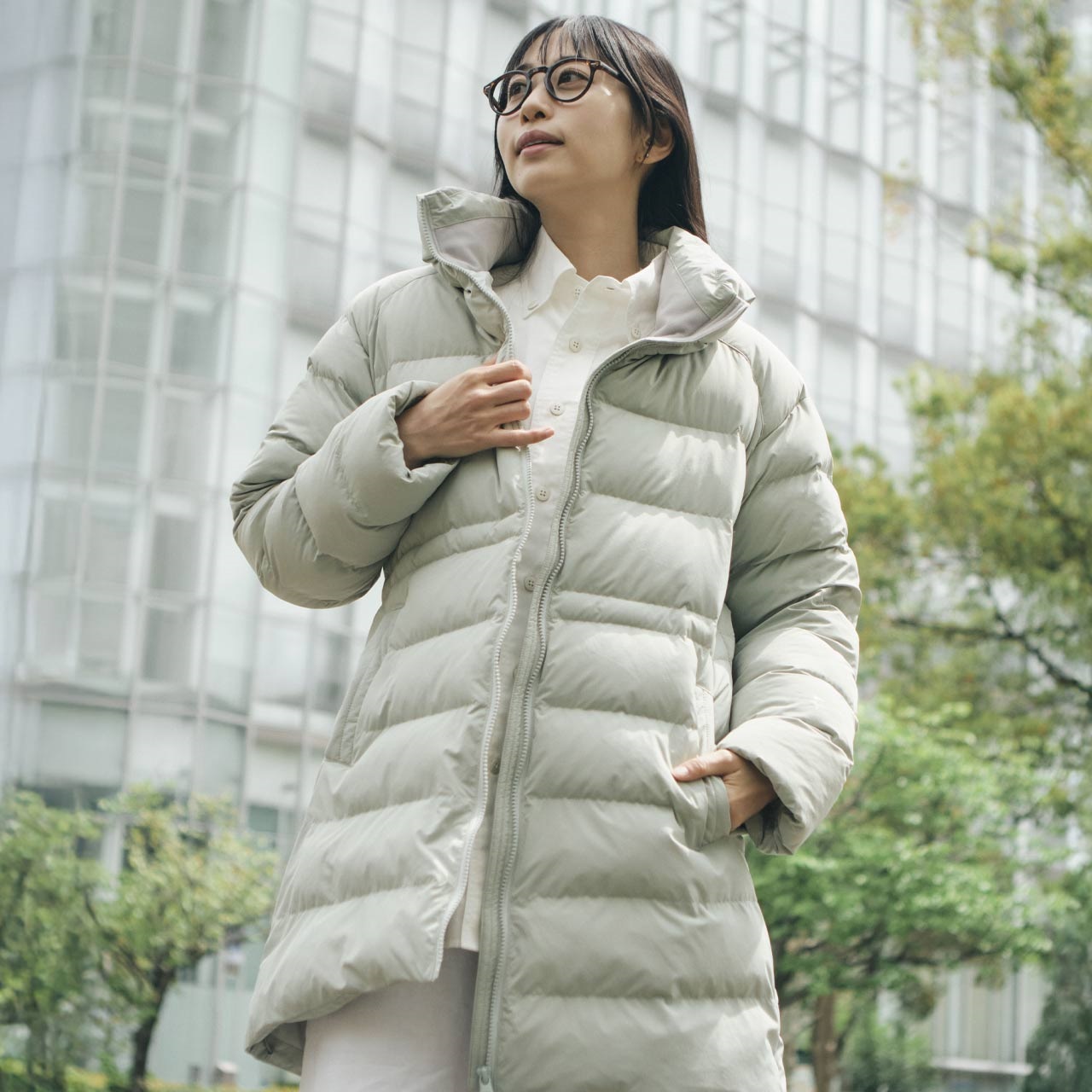 【フミフミ】ランバンスポール フォックスファー ロング ダッフルコート マイクロパフロングコート (Women's) | Foxfire ブランド公式サイト