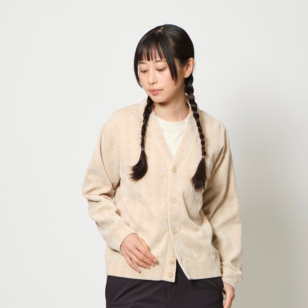 ケーブルジャカードカーディ (Women's) | Foxfire ブランド公式サイト