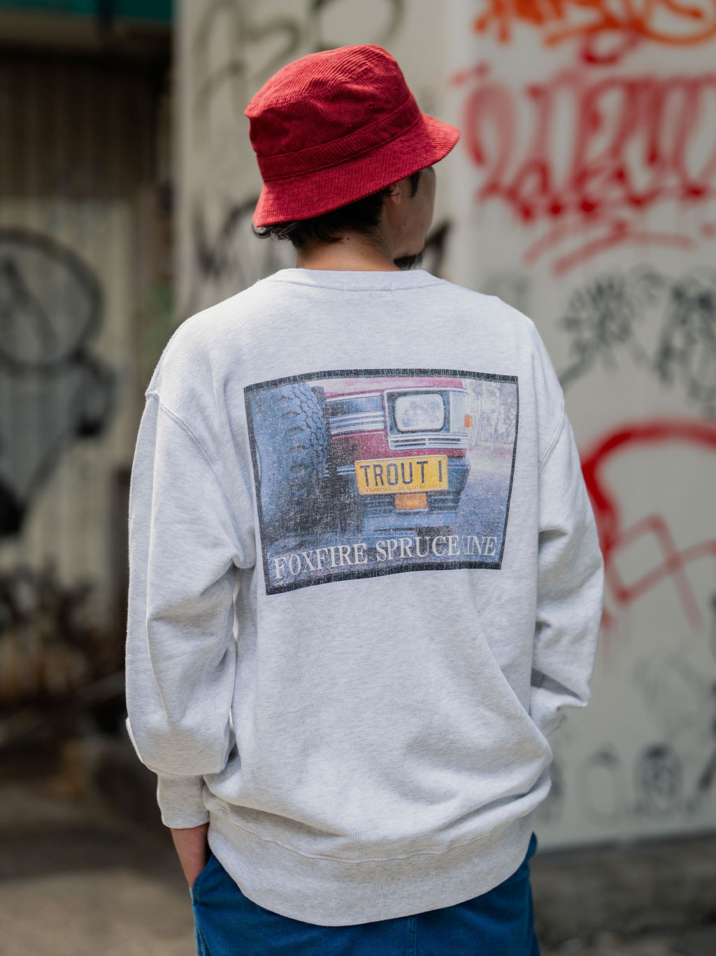 FFヘリテージフォトプリントスエット着用