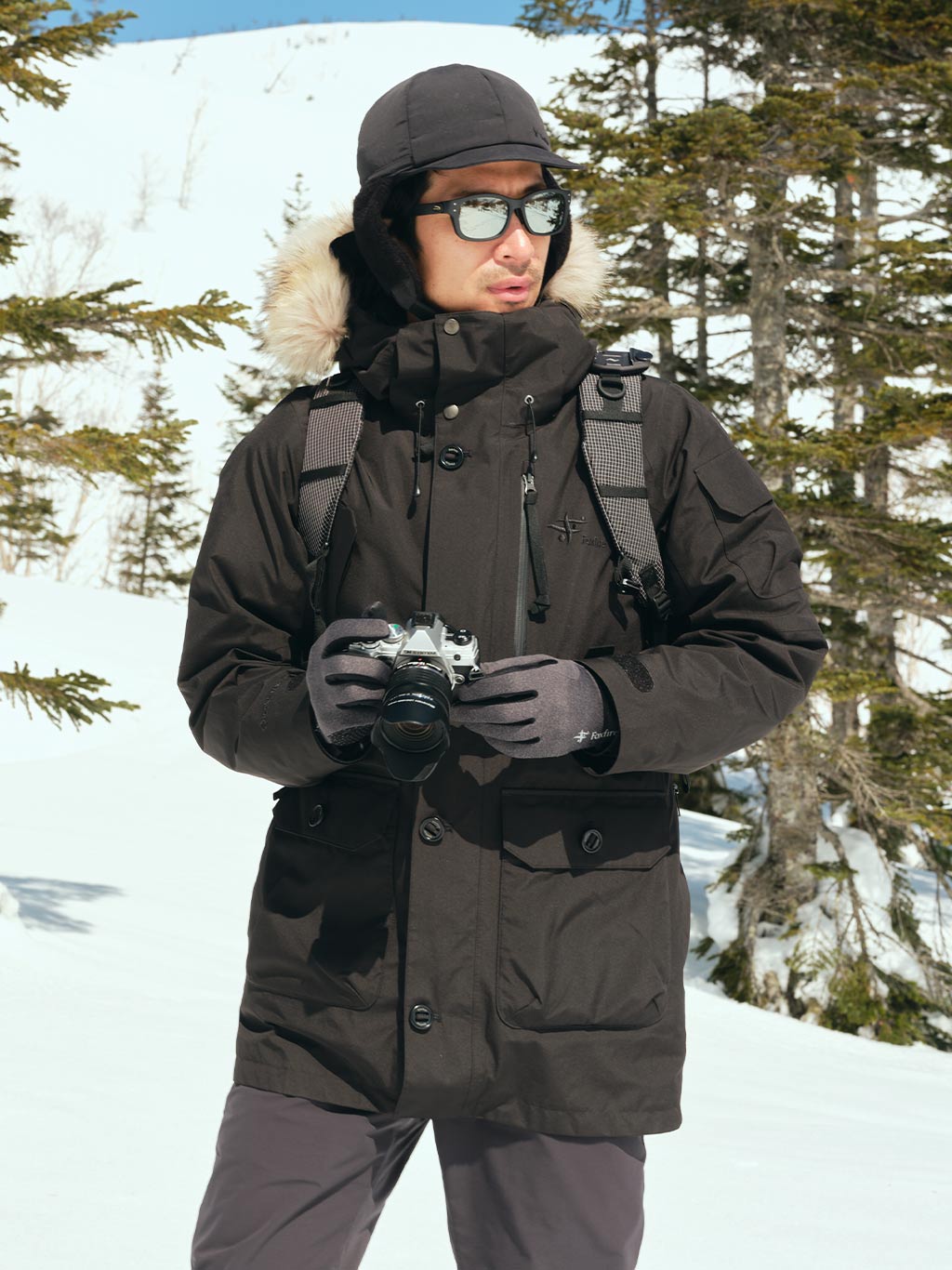 オーロラジャケット着用