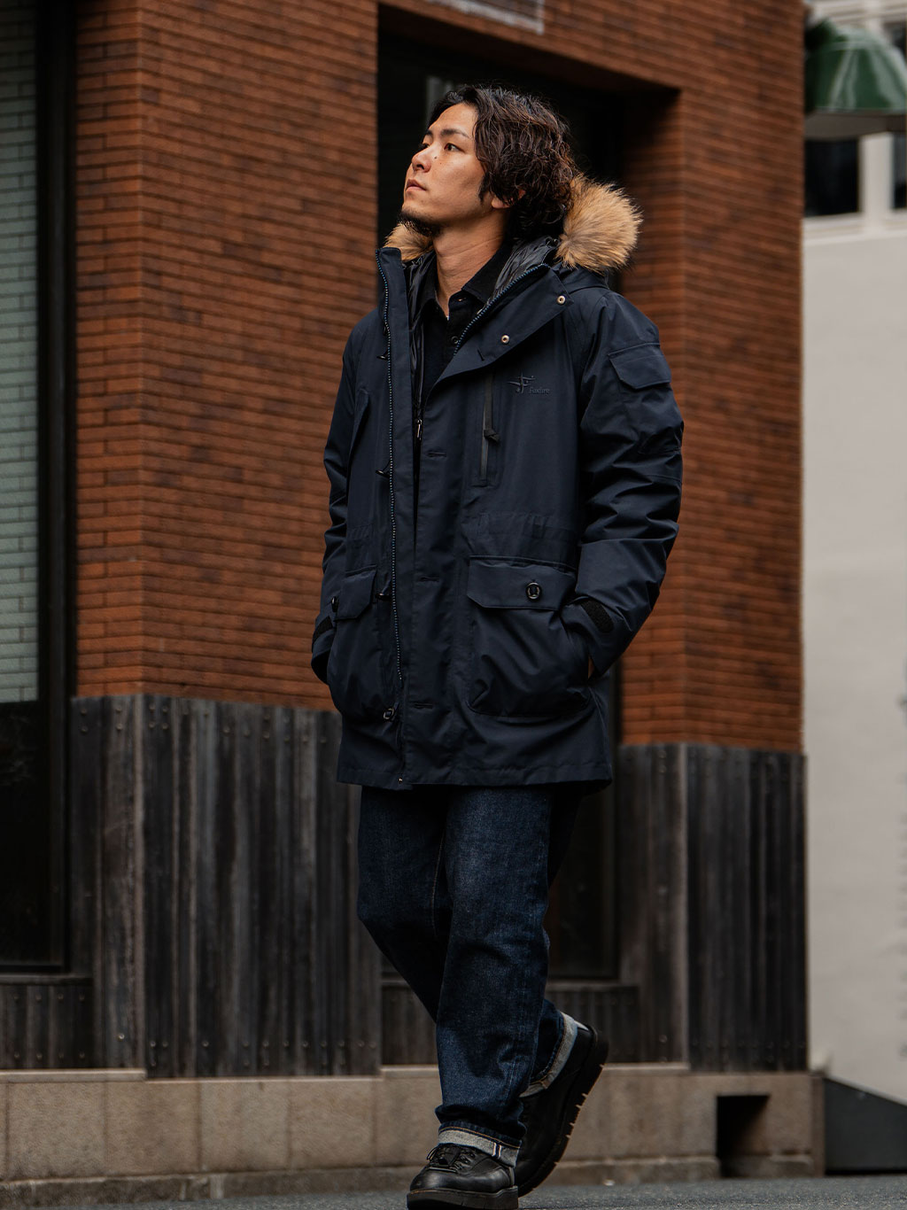 オーロラジャケット着用