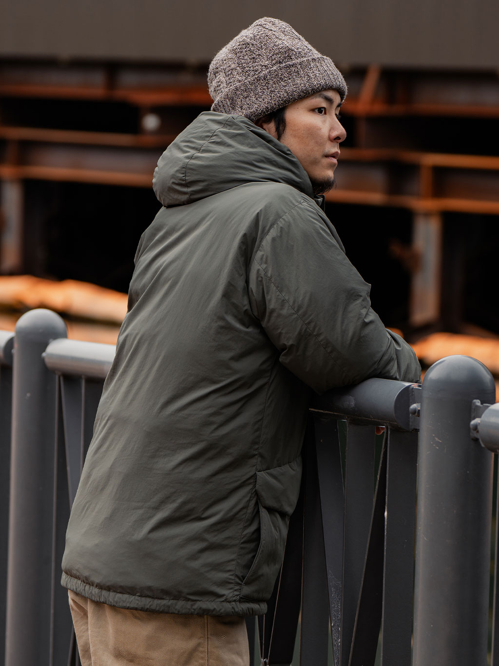 マルチパフジャケット着用