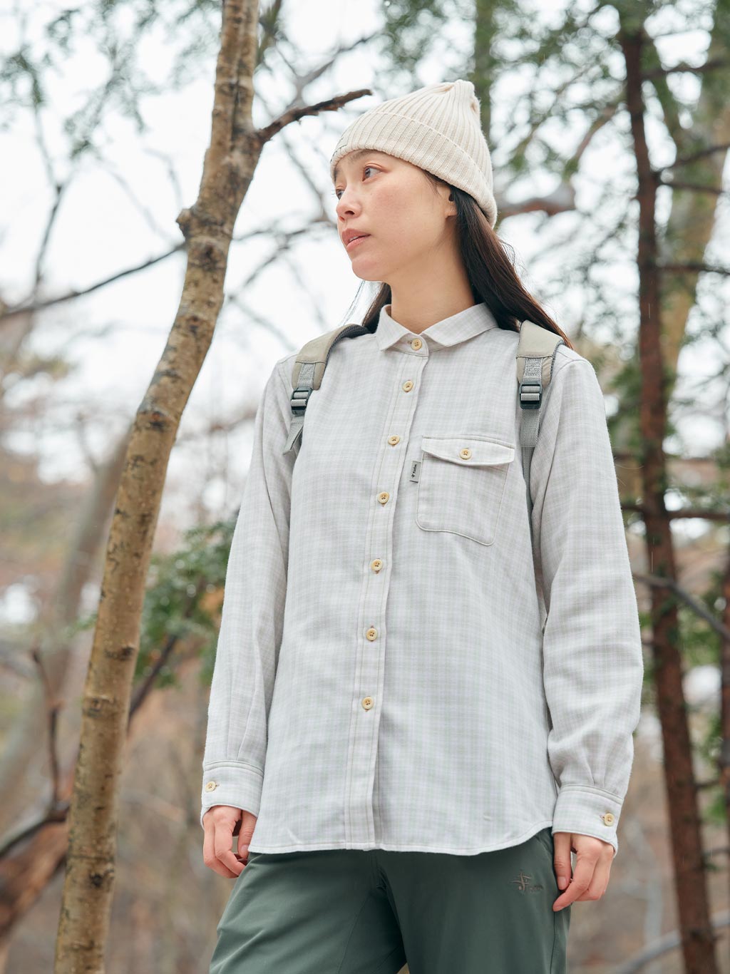 TSシャドーチェックシャツ (Women's)