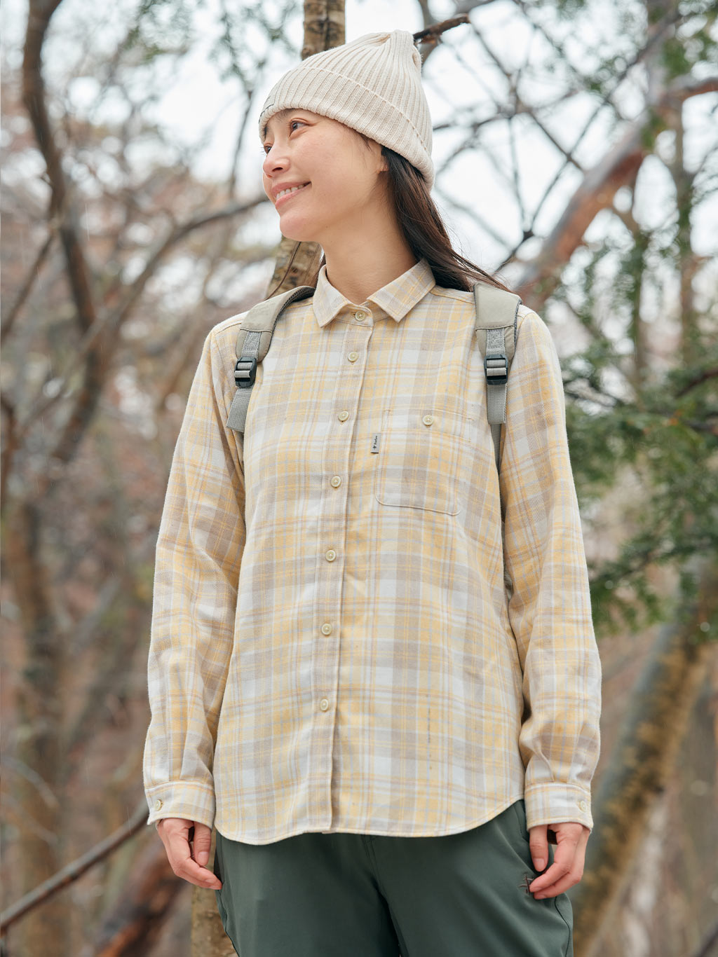 TSメランジチェックシャツ (Women's)