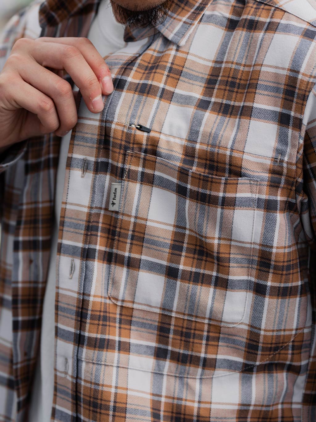 TSラフチェックシャツ (Men's)