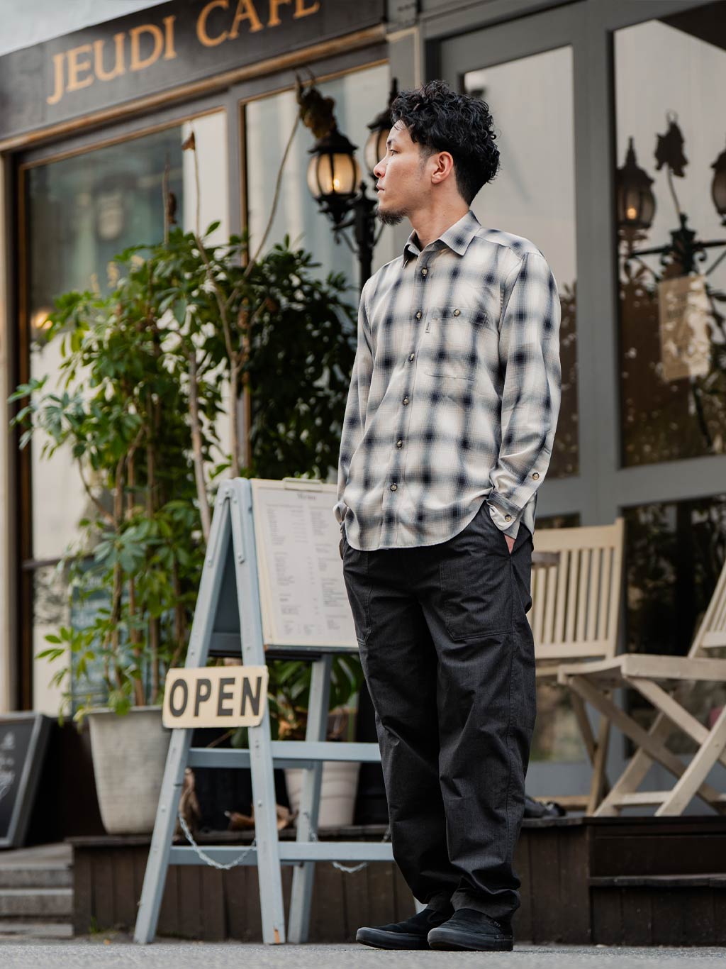 フェードチェックシャツ (Men's)