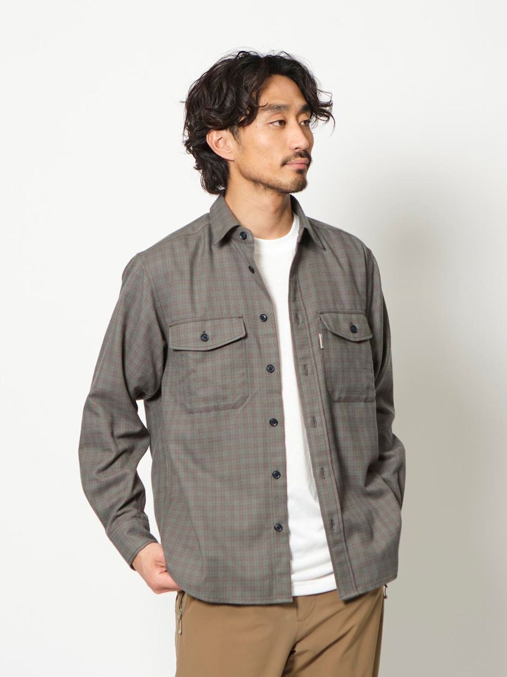 TSシャドーチェックシャツ (Men's)