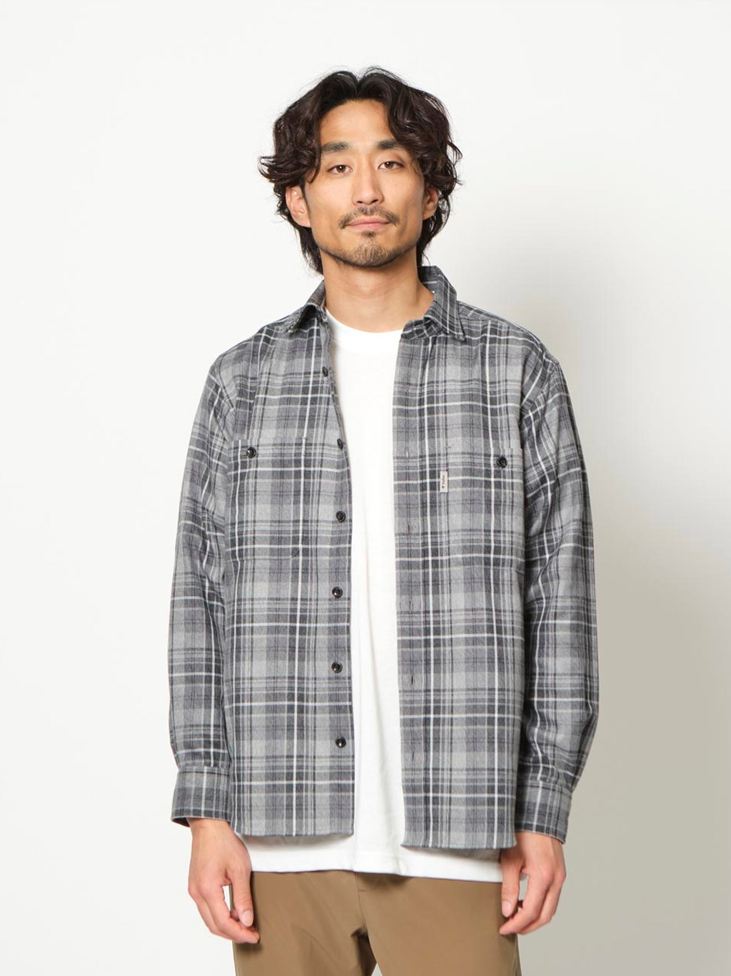 TSメランジチェックシャツ (Men's)