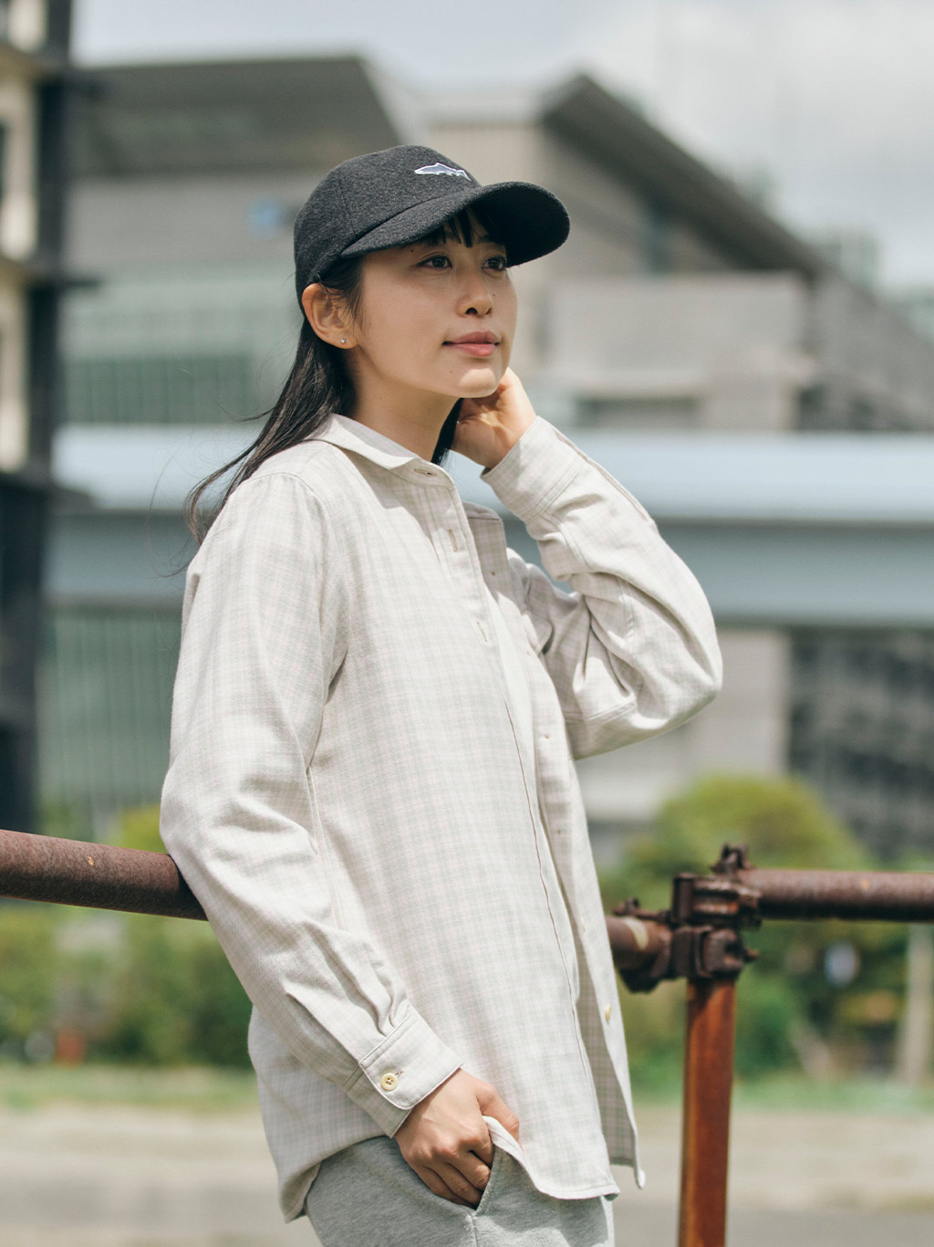TSシャドーチェックシャツ (Women's)
