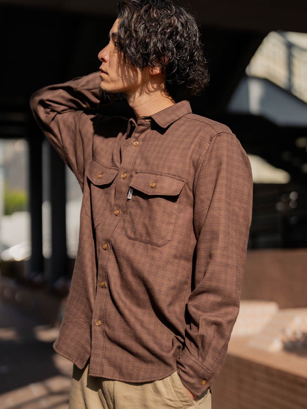 TSシャドーチェックシャツ (Men's)