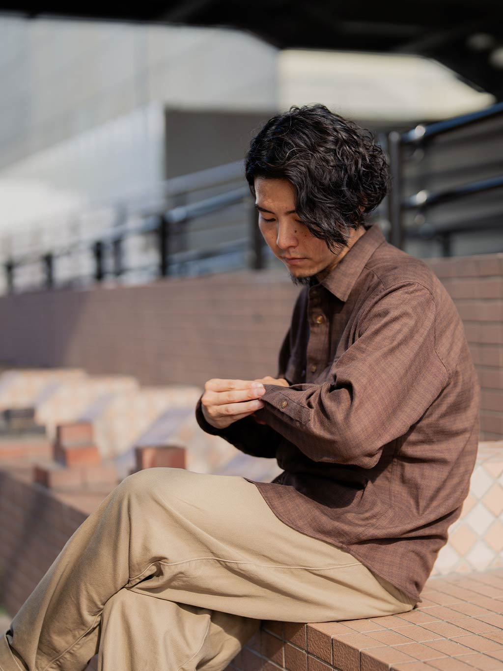 TSシャドーチェックシャツ (Men's)