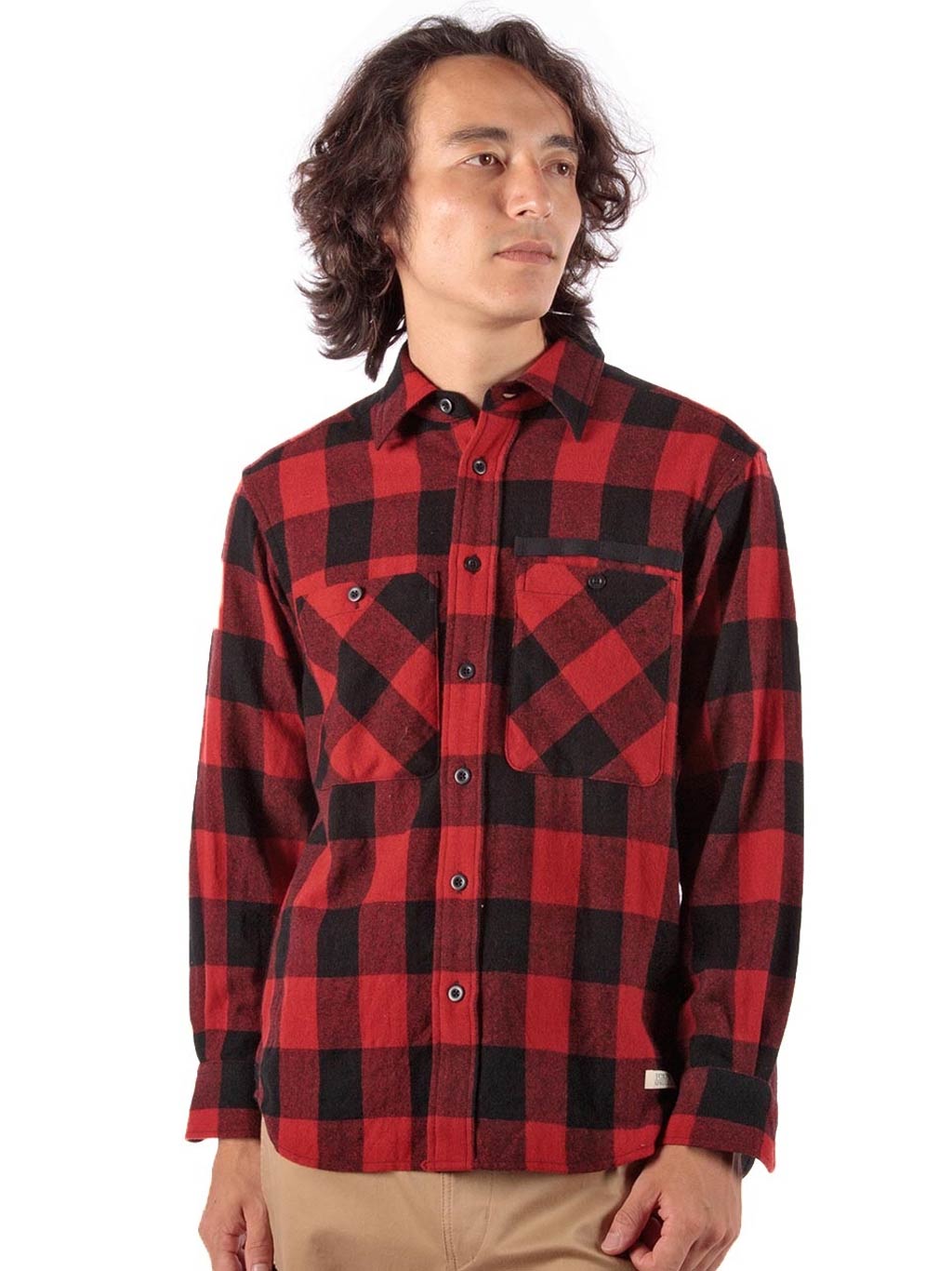 ウォッシャブルウールバッファローチェックシャツ (Men's)