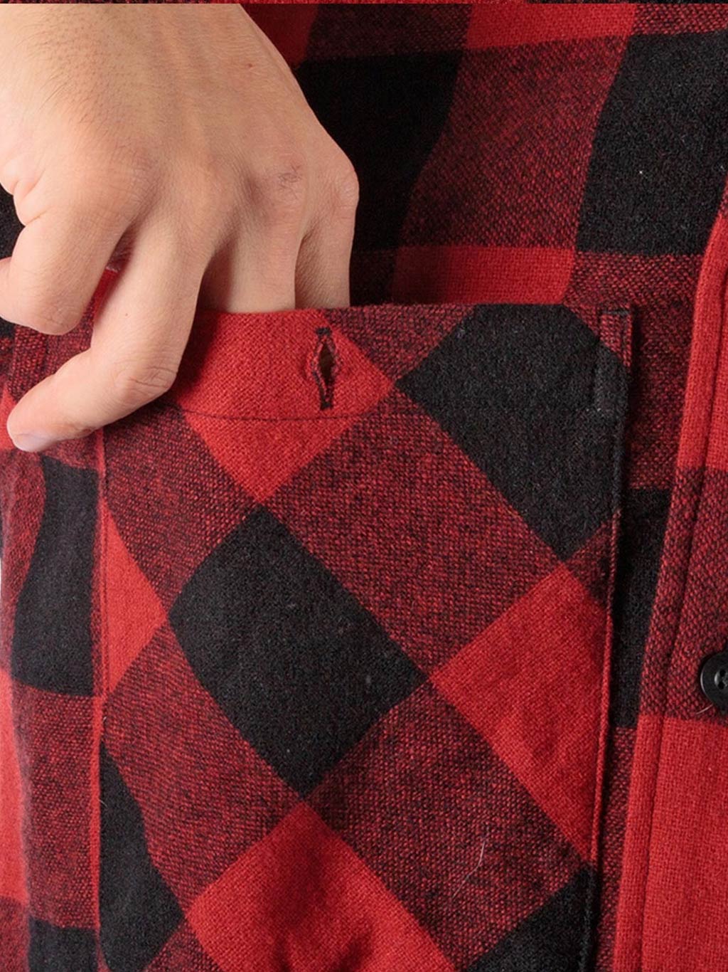 ウォッシャブルウールバッファローチェックシャツ (Men's)