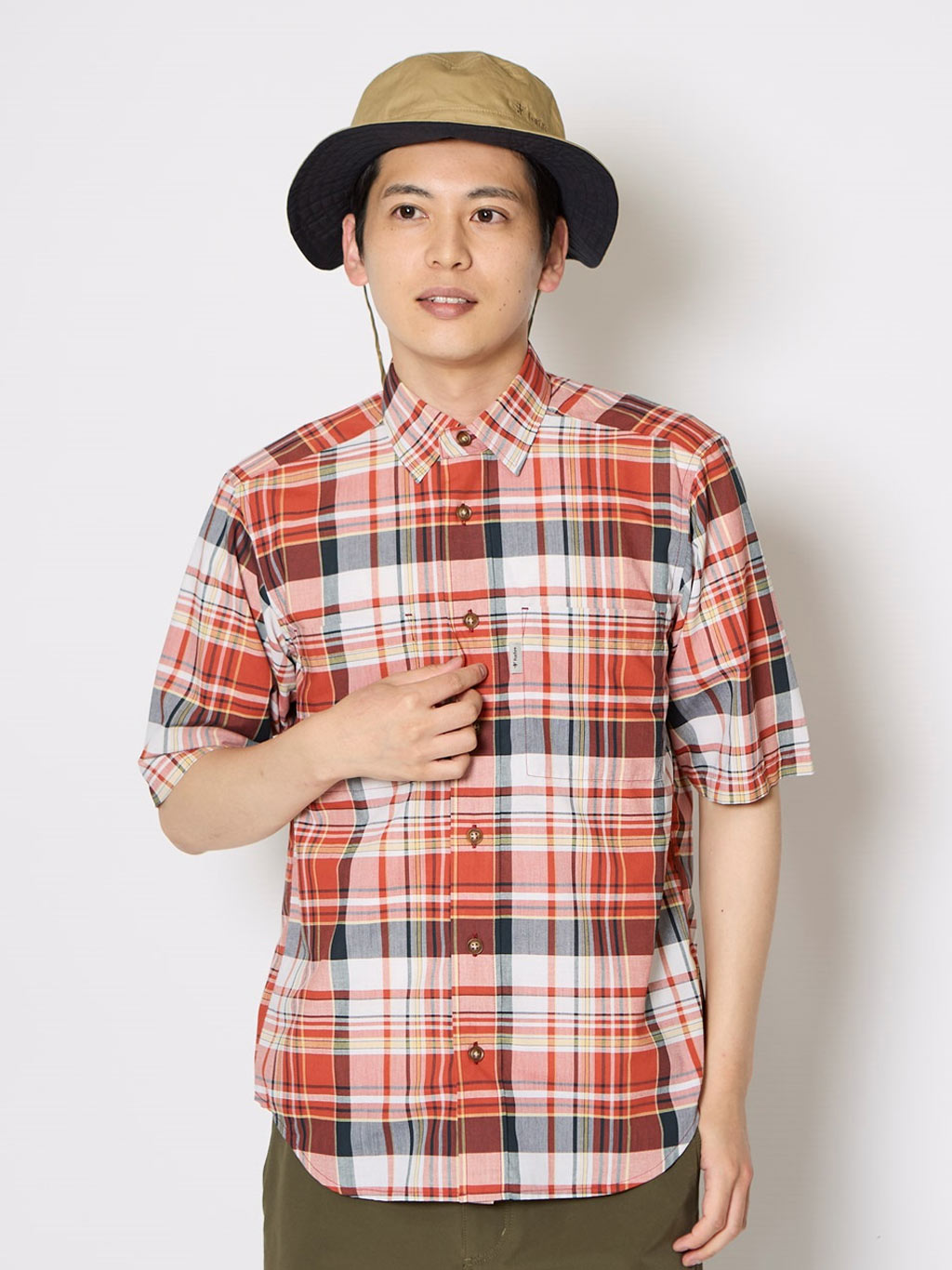 Cシールドフレッシュチェックシャツ S/S (Men's)