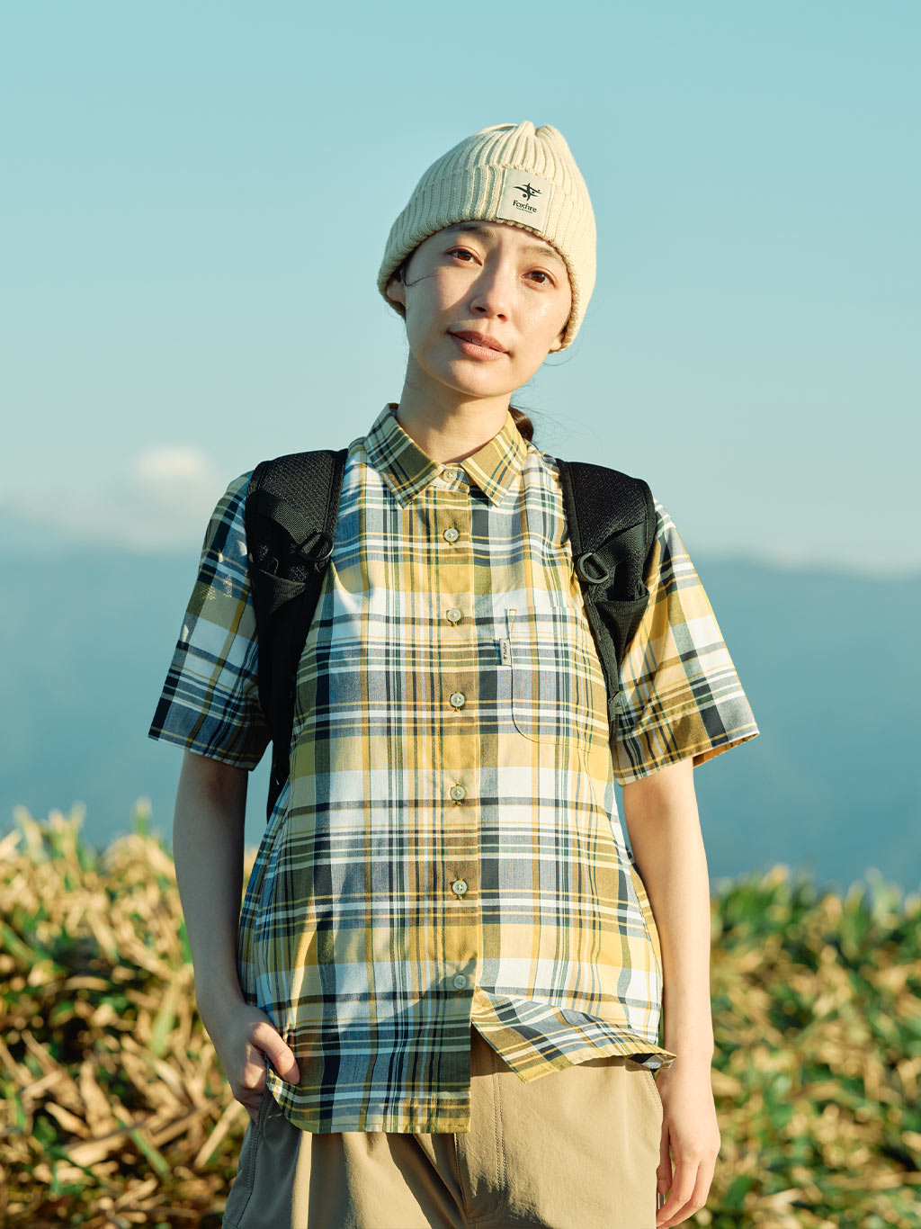 Cシールドフレッシュチェックシャツ S/S (Women's)