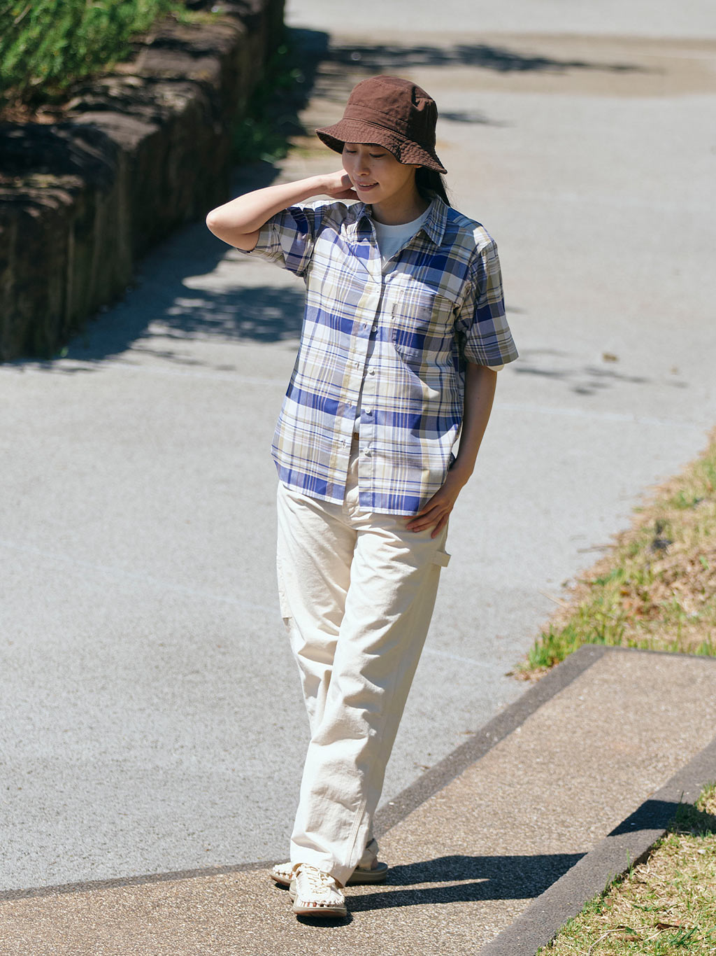 Cシールドフレッシュチェックシャツ S/S (Women's)