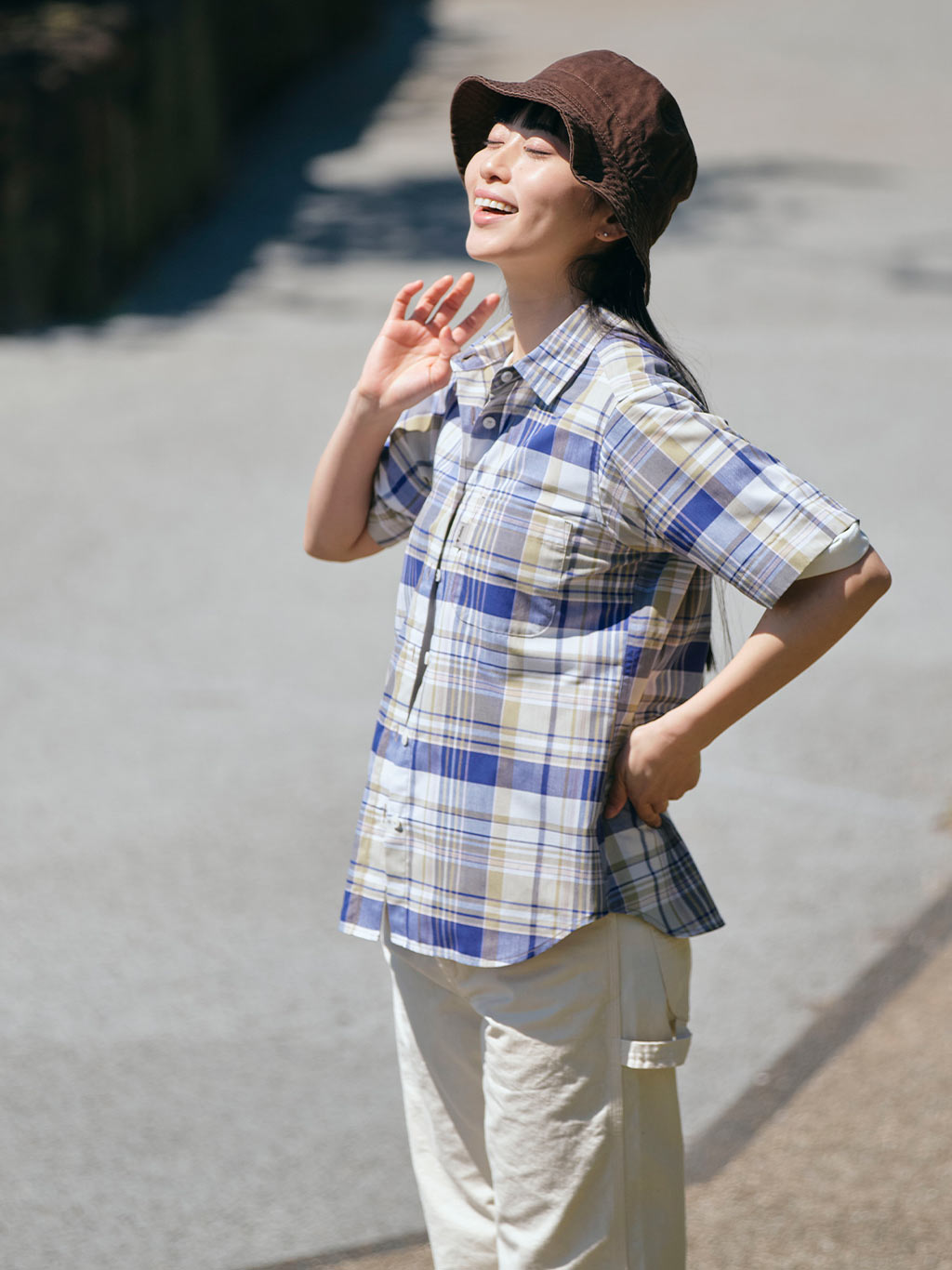 Cシールドフレッシュチェックシャツ S/S (Women's)