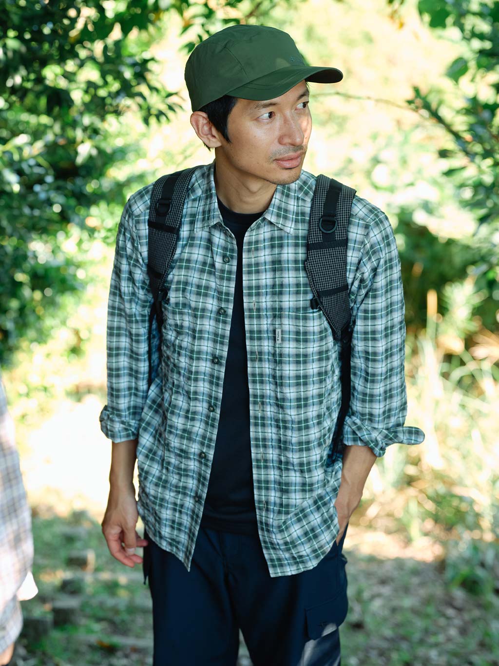 Cシールドバンピーチェックシャツ (Men's)