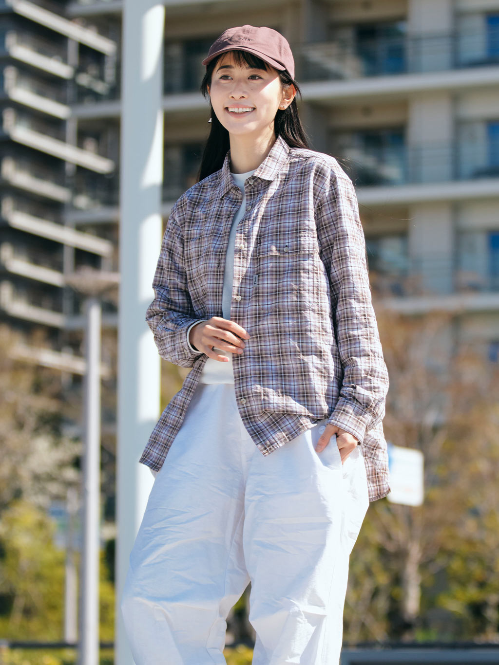 Cシールドバンピーシャツ (Women's)