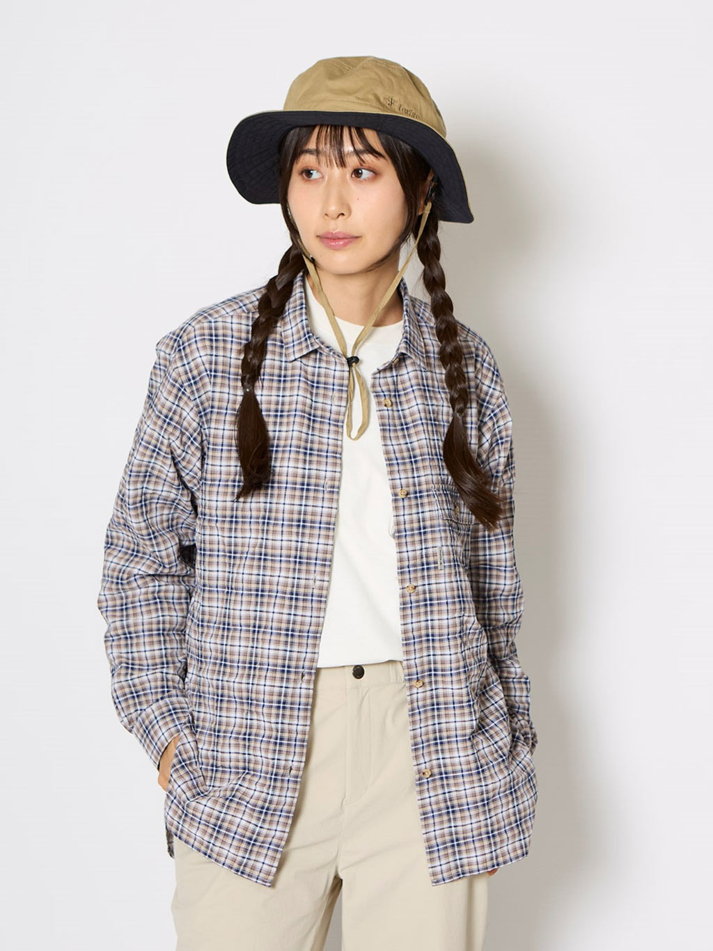Cシールドバンピーシャツ (Women's)