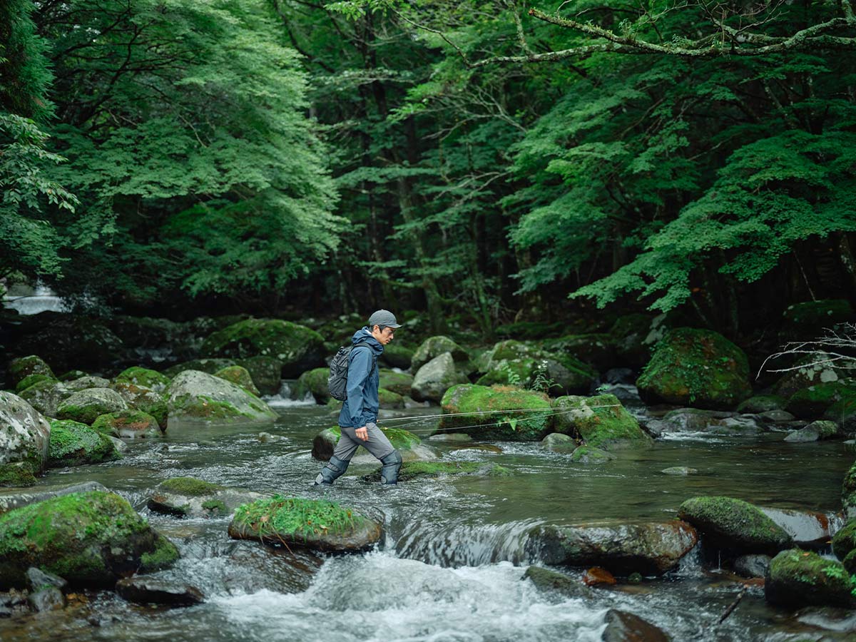 アクアピークジャケット着用